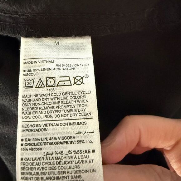 Old Navy Maternity Rollover-Waist Linen Blend Pant size Medium - Picture 6 of 8